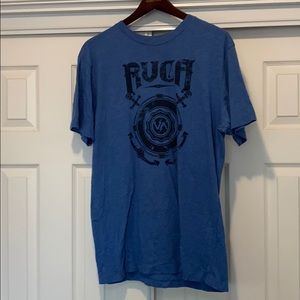 RVCA Mens size L Blue T-shirt